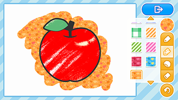 ぬりえ 色塗り中